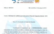 Sinproesemma protocola ofício solicitando audiência com Governador do Maranhão