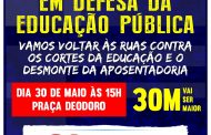 Por educação e aposentadoria, trabalhadores e estudantes voltarão às ruas dia 30