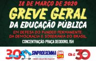 Sinproesemma convoca categoria para Greve Geral da Educação no dia 18 de março
