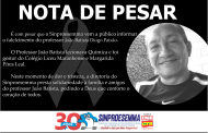 Nota de Pesar - Professor João Batista Diogo Paixão