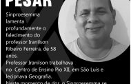 Nota de pesar - Iranilson Ribeiro Ferreira