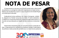 Nota de pesar - Iraide da Silva Martins