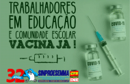 Sinproesemma solicita e Governo do Estado vai iniciar vacinação dos trabalhadores em educação