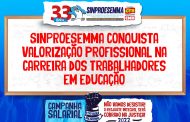 Sinproesemma conquista valorização profissional na carreira dos trabalhadores em educação