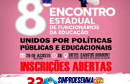 Sinproesemma abre inscrição para 8º Encontro de Funcionários da Educação de São Luís