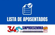 Sinproesemma divulga lista com nome dos novos trabalhadores em educação aposentados